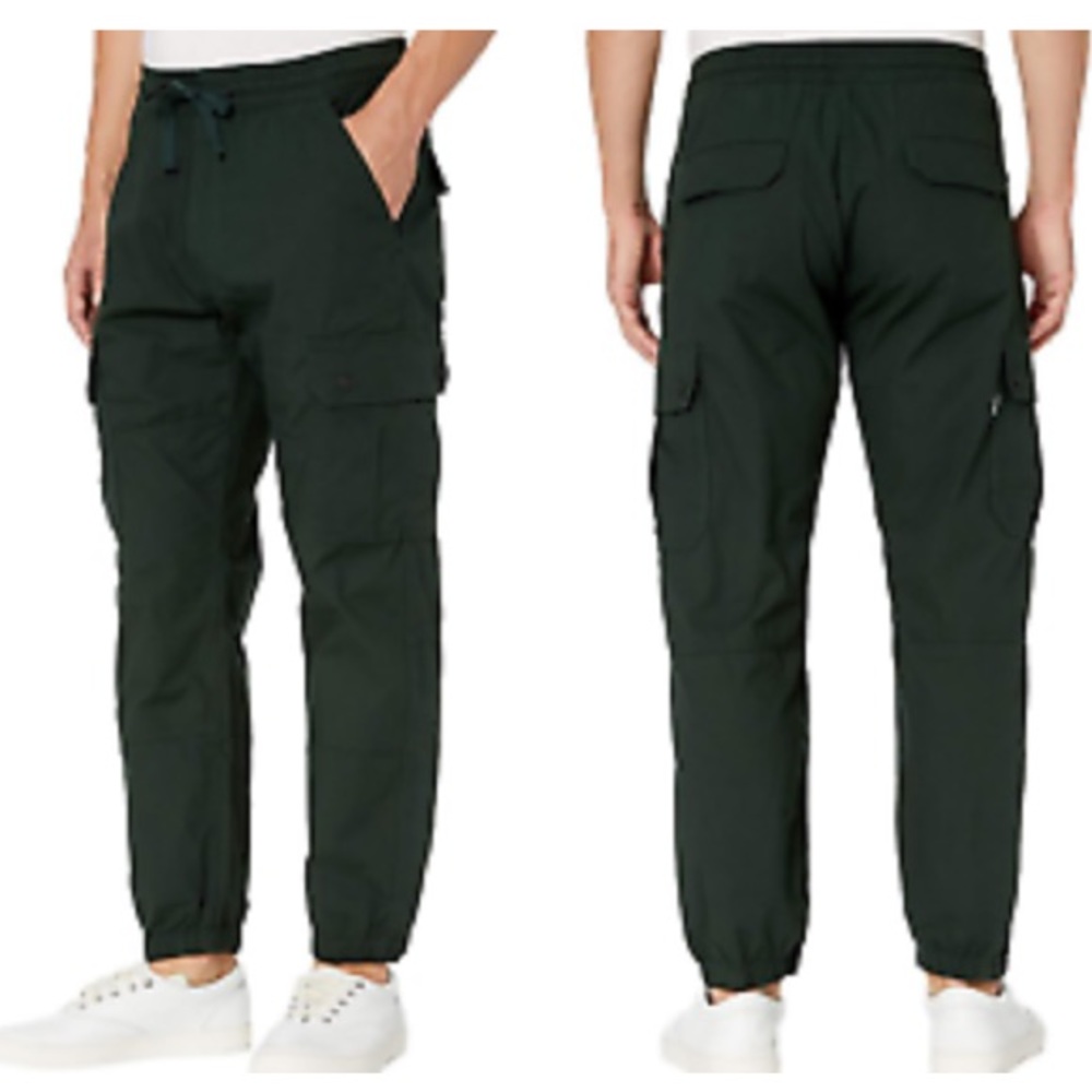 NWOT - Levi's Mens Utility Pants Cargo Pants Stretch Dark Olive Jogger Large